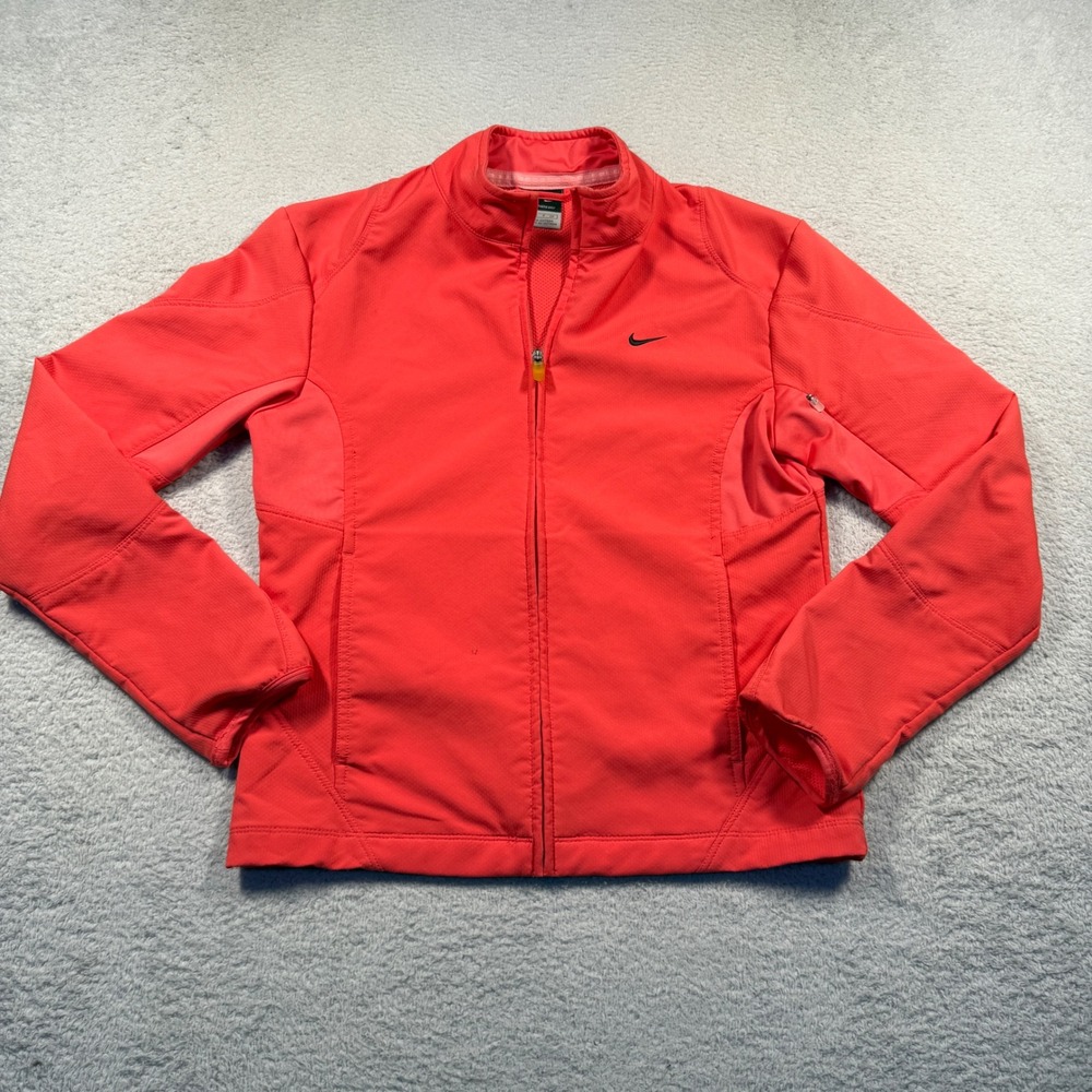 Vintage Y2K Nike Sphere Dry Jacket Women's‎ Full Zip Running Athletic Coral S